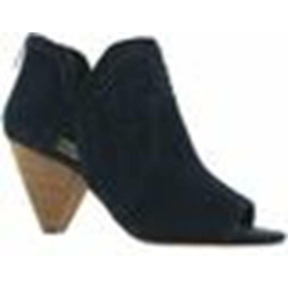 Vince Camuto Ebelin Suede Cone-Heel Shootie Dark Navy US 8M MSRP $109 - Picture 2 of 4